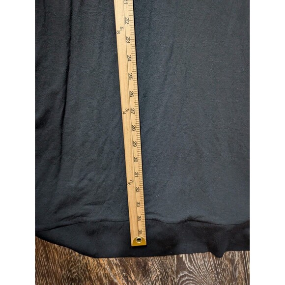 Eileen Fisher Dress Womens 2X Black Long Sleeve Scoop Neck Tunic Made in USA Mb - Picture 8 of 8